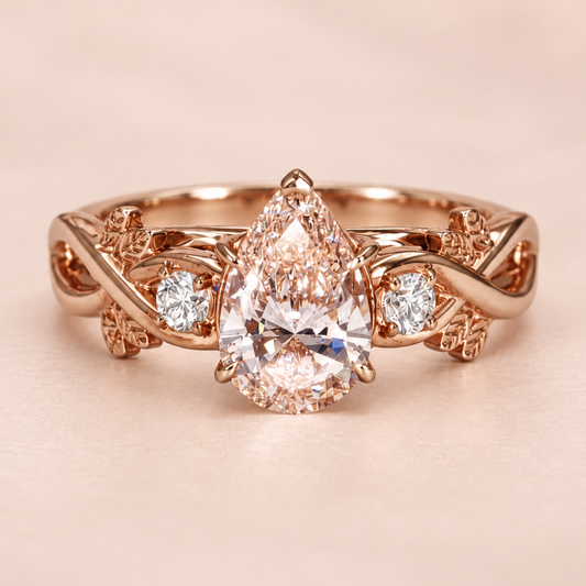 Ophelia Pear Shape Diamond Engagement Ring