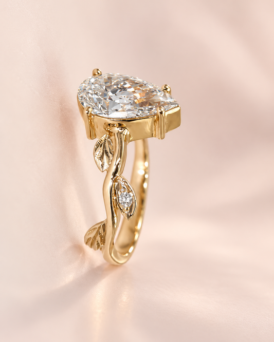 Lilybeth Pear Shape Diamond Engagement Ring