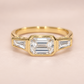 Solstice Emerald Shape Engagement Ring