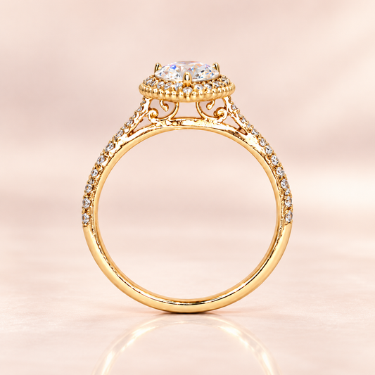 Francine Pear Shape Diamond Engagement Ring
