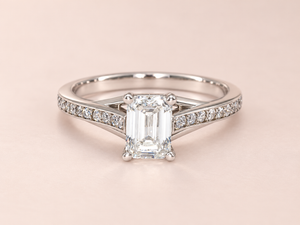 Aila Emerald Shape Diamond Engagement Ring