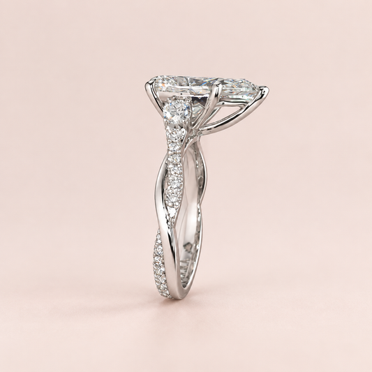Zephy Pear Shape Engagement Ring