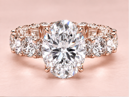 Quince Oval Shape Engagement Ring