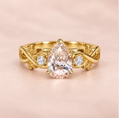Ophelia Pear Shape Diamond Engagement Ring