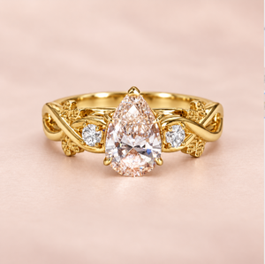 Ophelia Pear Shape Diamond Engagement Ring