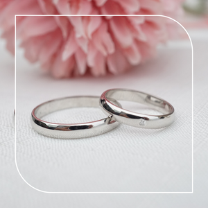 Luna Solitaire Diamond Wedding Rings